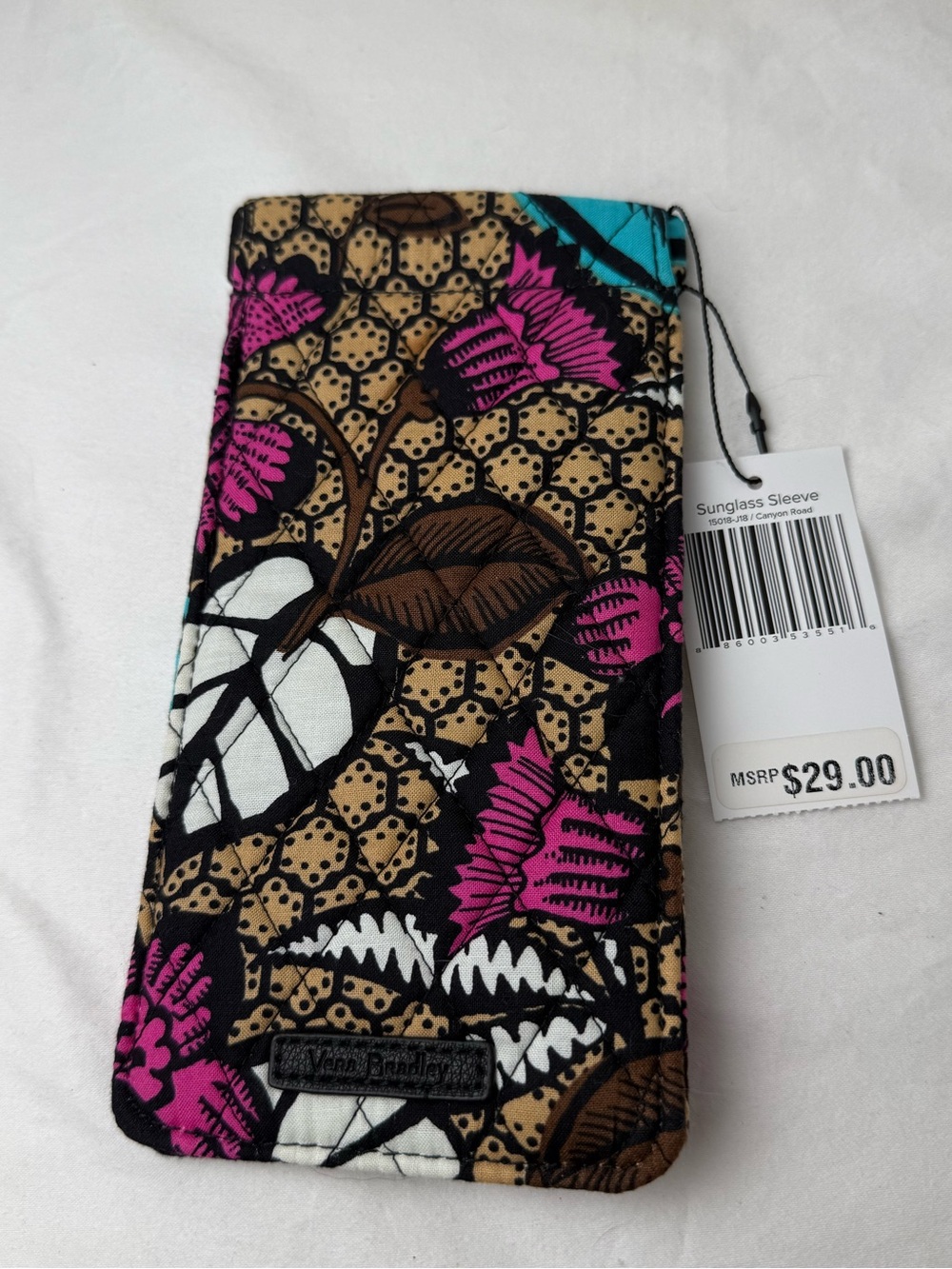Vera Bradley Canyon Road Sunglasses Sleeve Eyeglass Case NWT